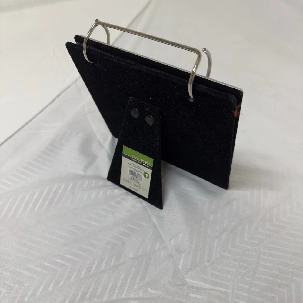 Silver Tone Photo‎ Album Tabletop Display Holds 24 4x6 Photos Picture Holder